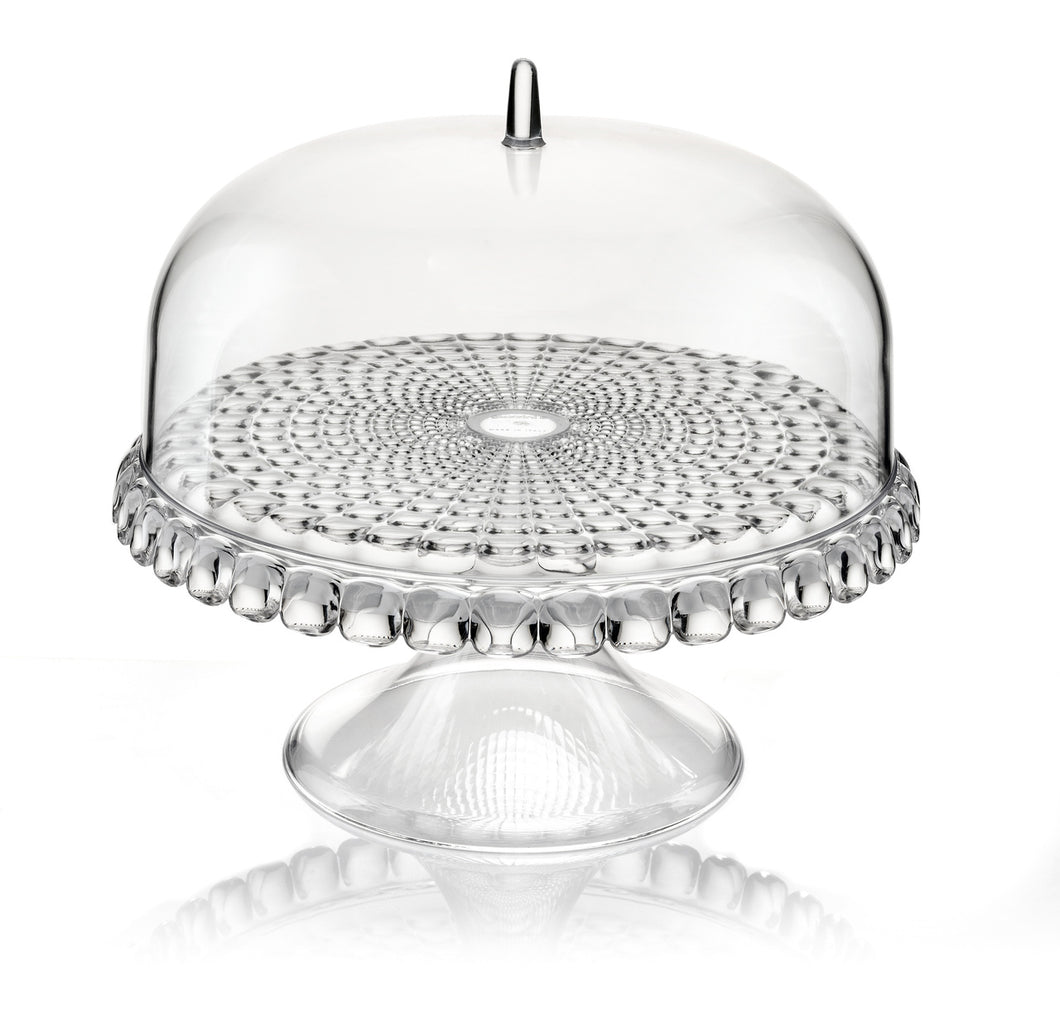 Guzzini Tiffany Cake Stand with Dome - Transparent