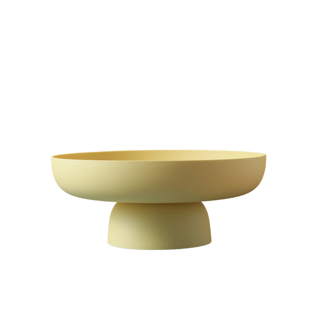 Isabella Pedestal Fruit Bowl - Yellow