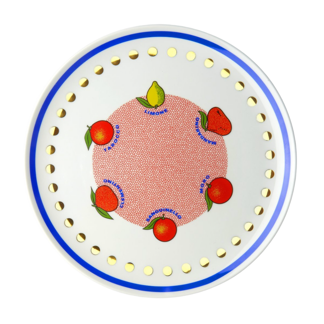 Bitossi Home Round Platter - Citrus Fruits