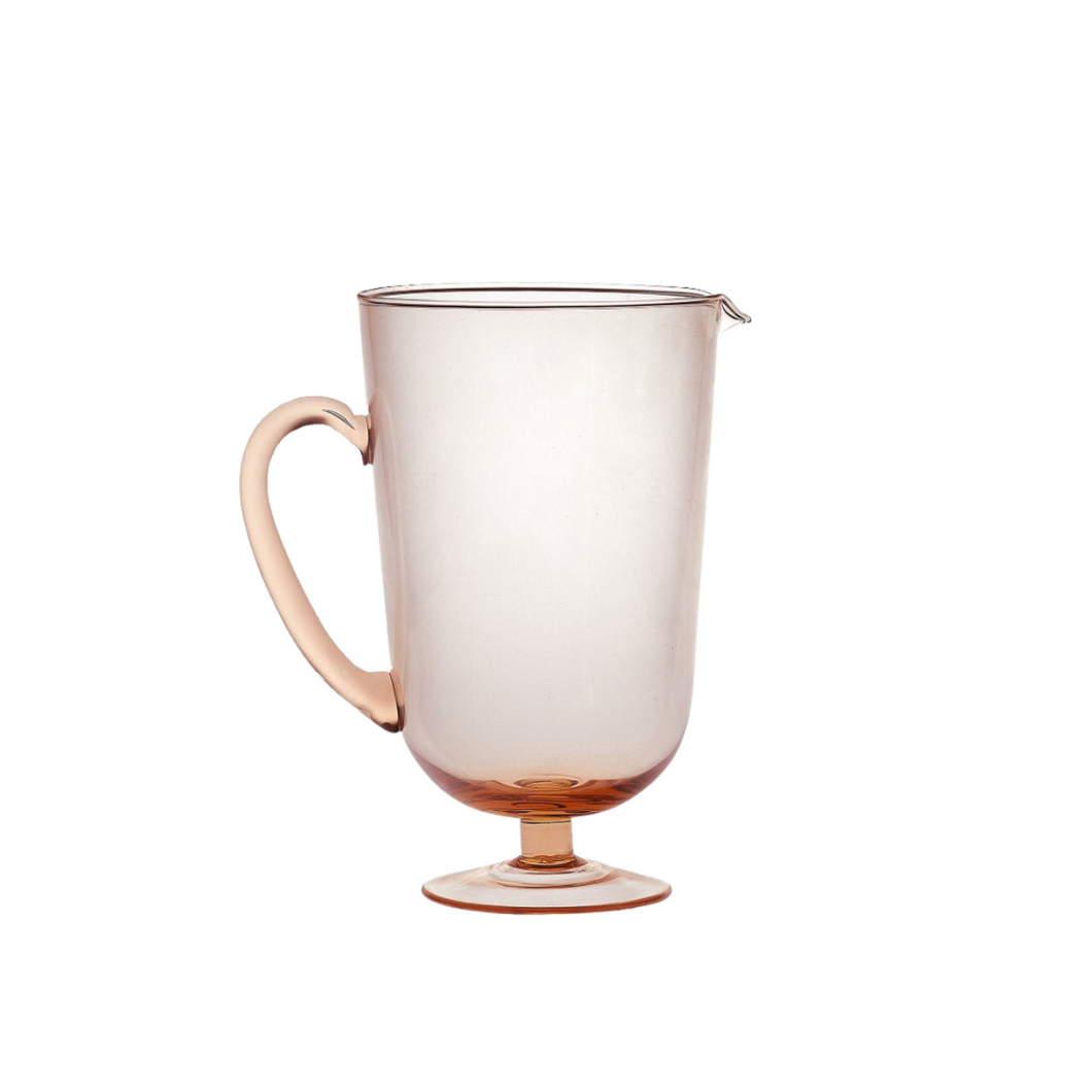 Bitossi Home Pitcher W/ Foot in Pink