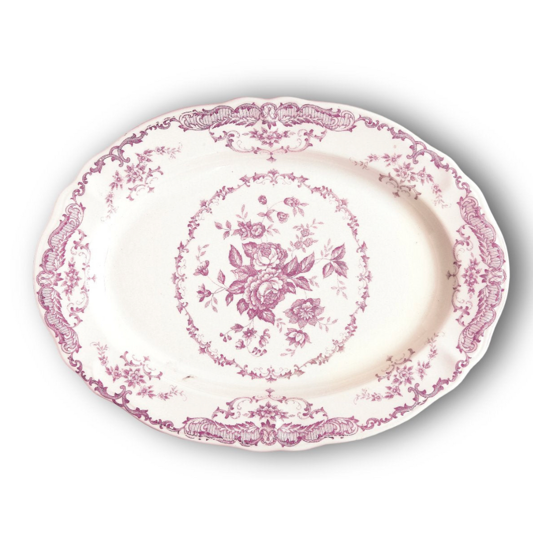 Bitossi Home Rose Collection Pink Oval Platter